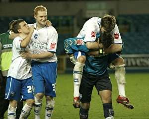 Team Celebrate winning at Millwall in the JPT Team Celebrate winning at Millwall in the JPT