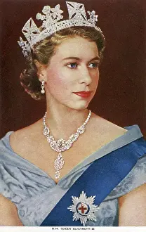 Elizabeth II Print - 1955