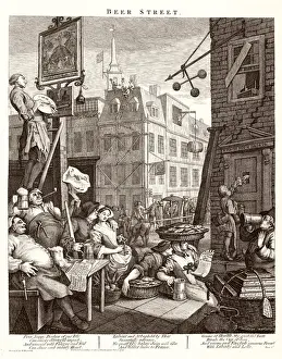 Hogarths Beer Street Print: A Celebration of Moderate Drink
